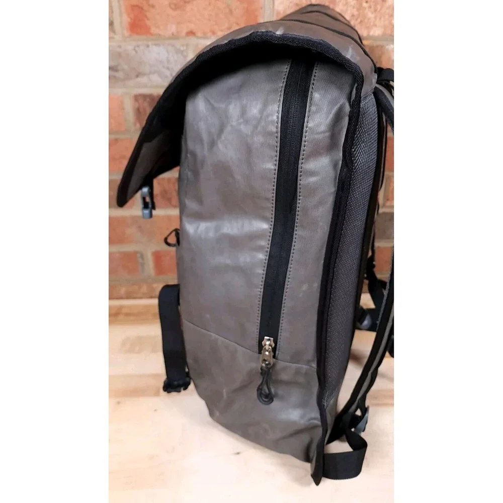 Mountain Khakis MK Flap Over Backpack Travel Laptop Bag Travel Gray